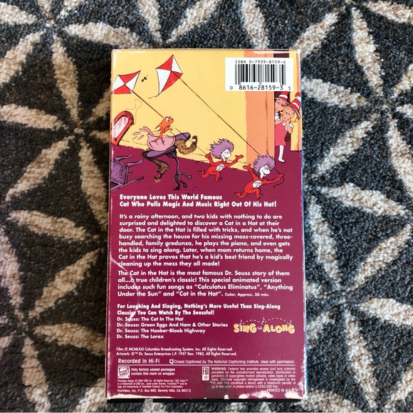 80's Dr. Seuss VHS Movies - The Cat in the Hat - The Hoober-Bloob Highway - Picture 7 of 12